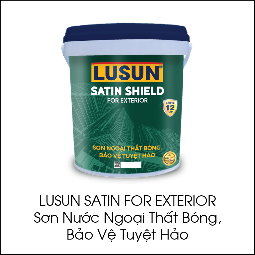 Lusun Satin For Exterior sơn nước ngoại thất bóng, bảo vệ tuyệt hảo